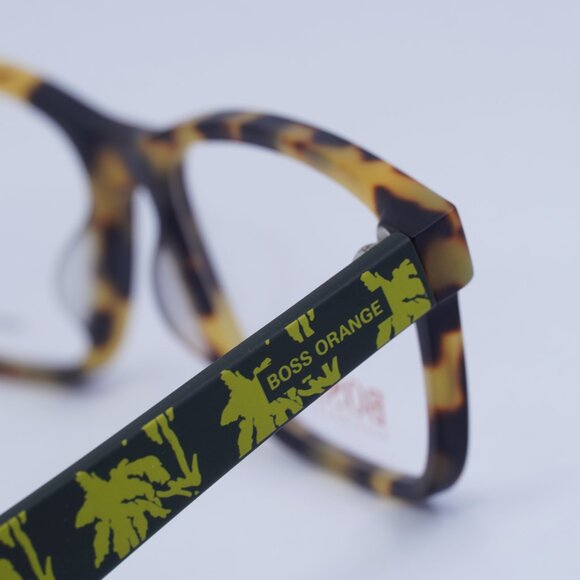 🕶️ New Hugo Boss BO 0262/F TBB  Eyeglasses - Yellow Havana Frame - Picture 9 of 13